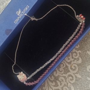 Swarovski crystal Helll Kitty necklace